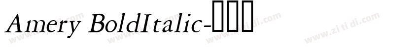 Amery BoldItalic字体转换 Amery BoldItalic字体转换